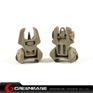 Picture of Unmark F type Polymer Front & Rear Folding Sights Dark Earth GTA1027 
