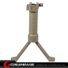 Picture of Unmark Tactical Foregrip Bipod with side rail Dark Earth GTA1215 