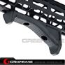 Picture of Unmark Nylon Foregrip Triangle Angled Fore Grip AFG3 AR 15 Accessories Fit MLOK and Keymod Rail Black NGA1831