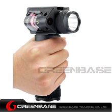 Picture of Tactical Vertical Aluminum Alloy Foregrip Red LaZer Flashlight Strobe Rechargeable Metal Body NGA1896